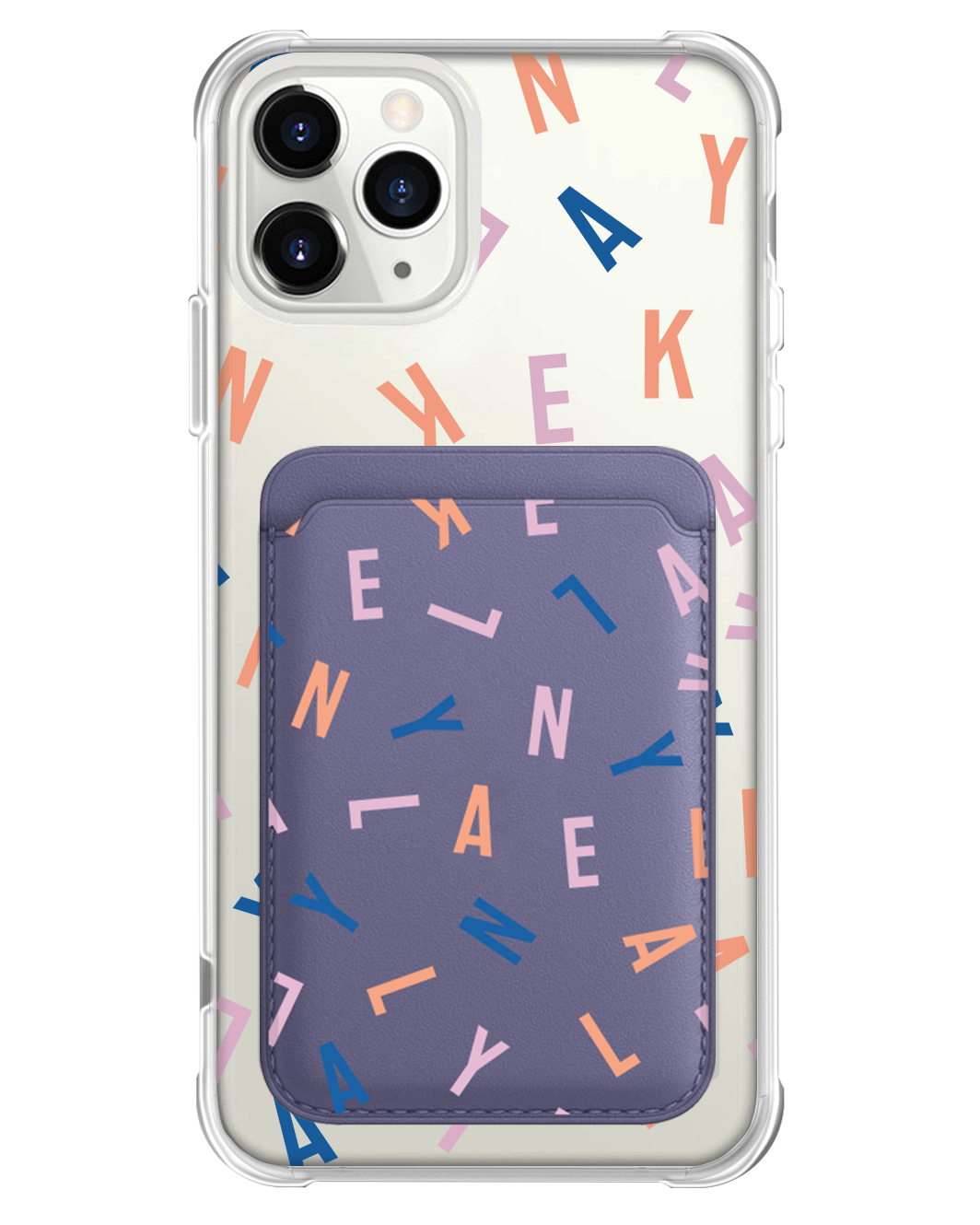 เคส iPhone แบบแม่เหล็ก - Custom Monogram 1.0 Rainbow