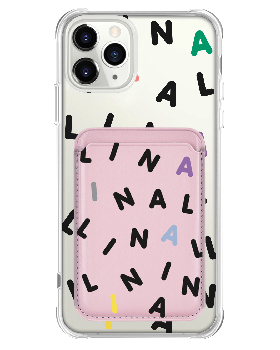 เคส iPhone แบบแม่เหล็ก - Custom Monogram 2.0 สีดำ