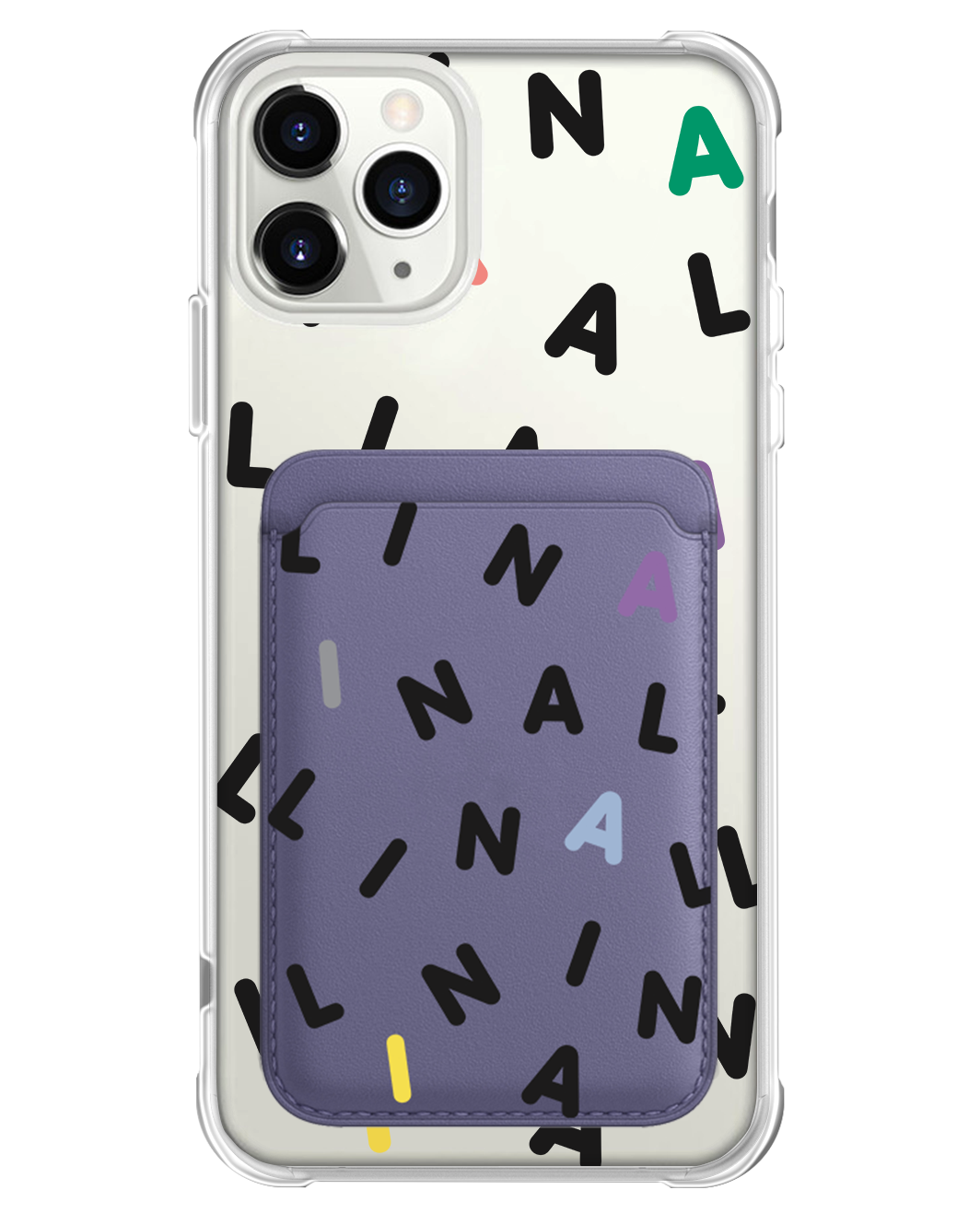 เคส iPhone แบบแม่เหล็ก - Custom Monogram 2.0 สีดำ