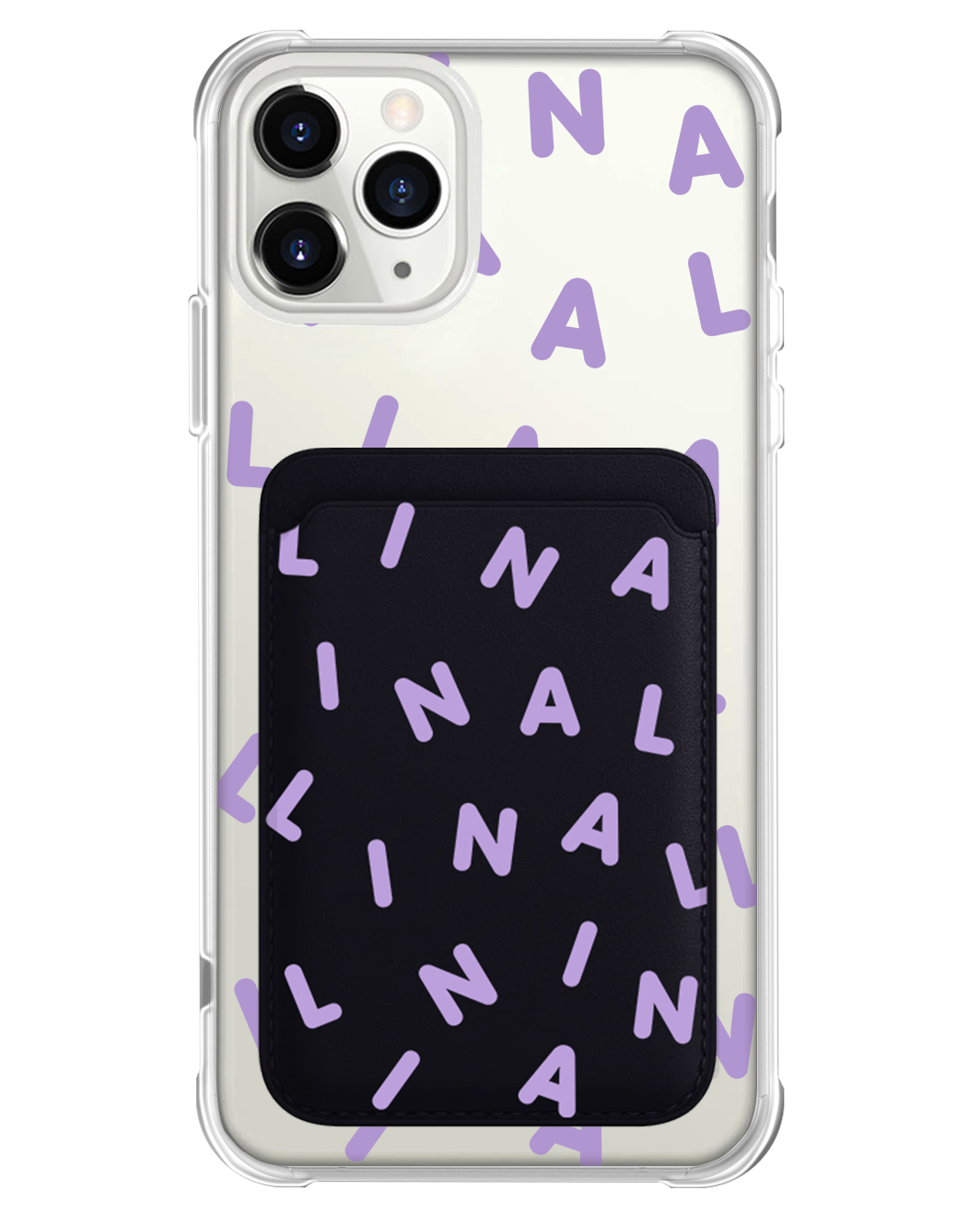 เคส iPhone แบบแม่เหล็ก - Custom Monogram 2.0 สีไลแลค