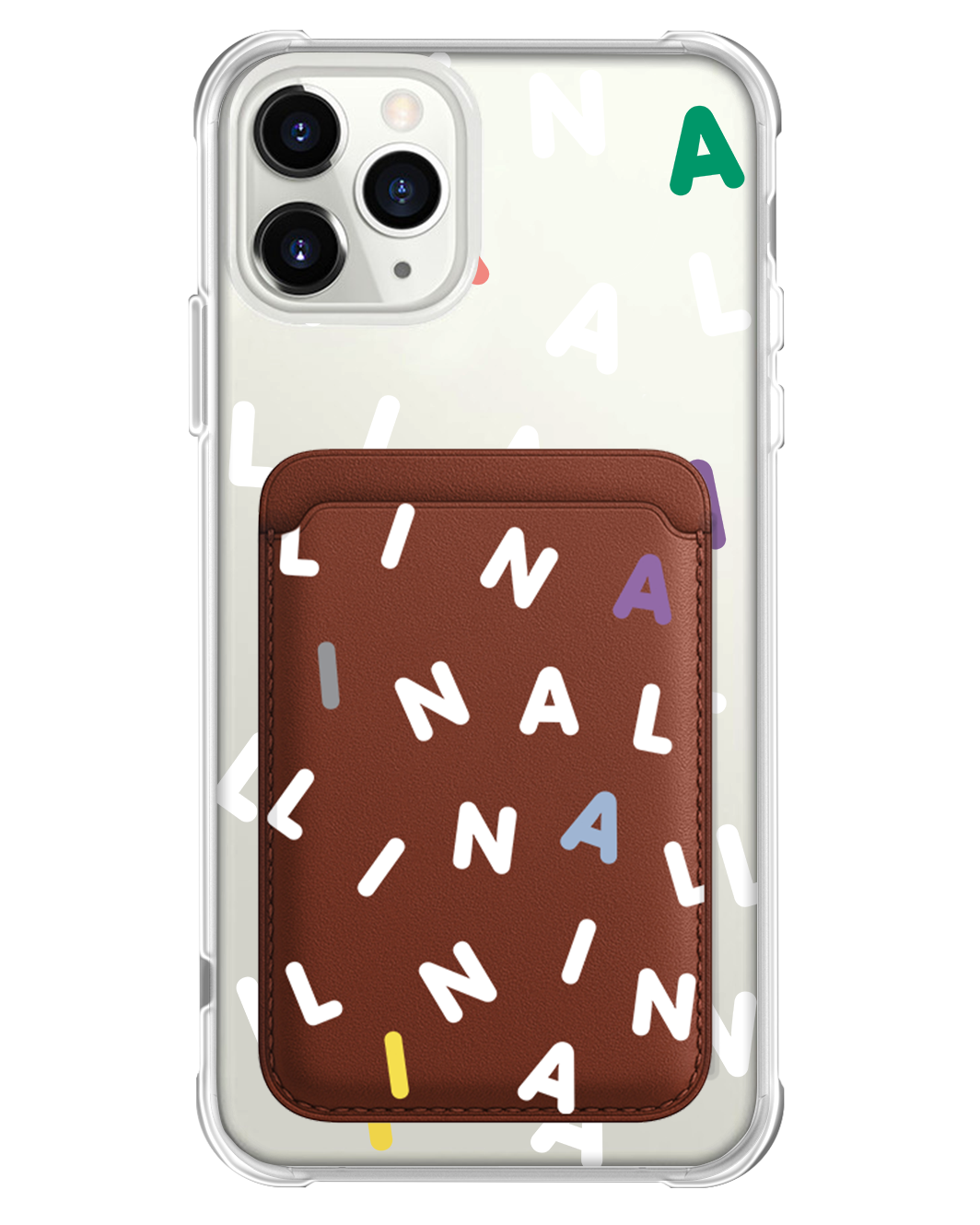 เคส iPhone แบบแม่เหล็ก - Custom Monogram 2.0 สีขาว
