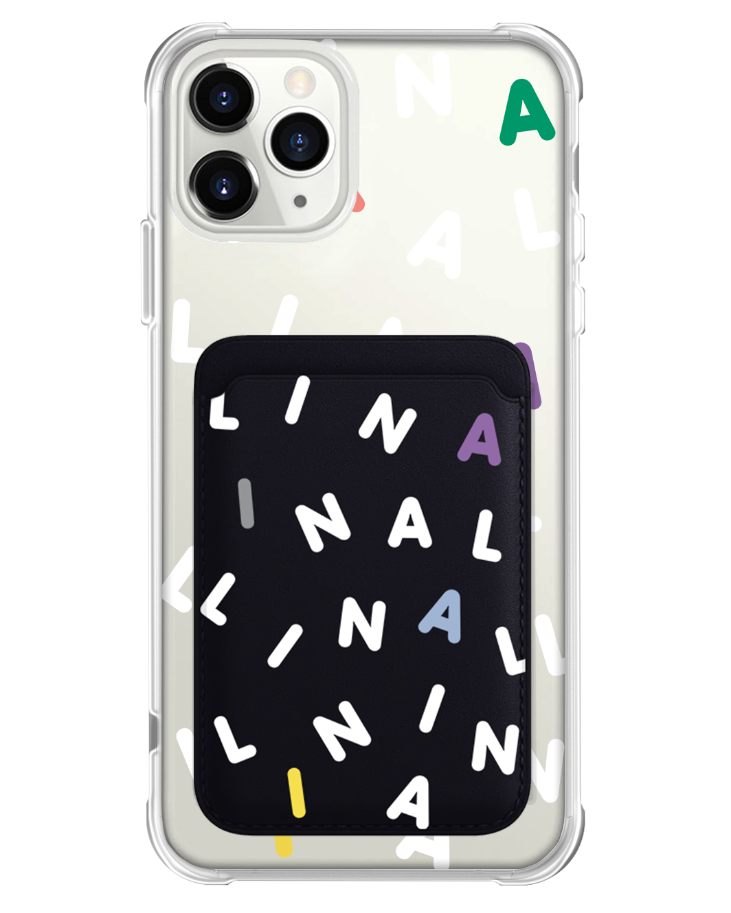 เคส iPhone แบบแม่เหล็ก - Custom Monogram 2.0 สีขาว