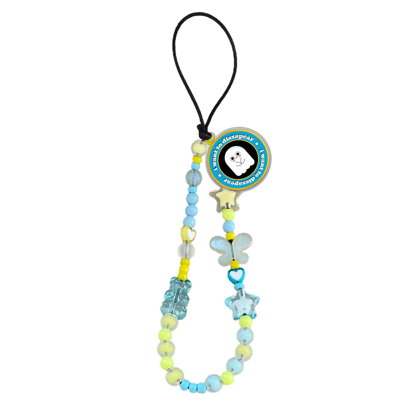 Beaded Strap with Acrylic Charm - Monster Sticker Pack