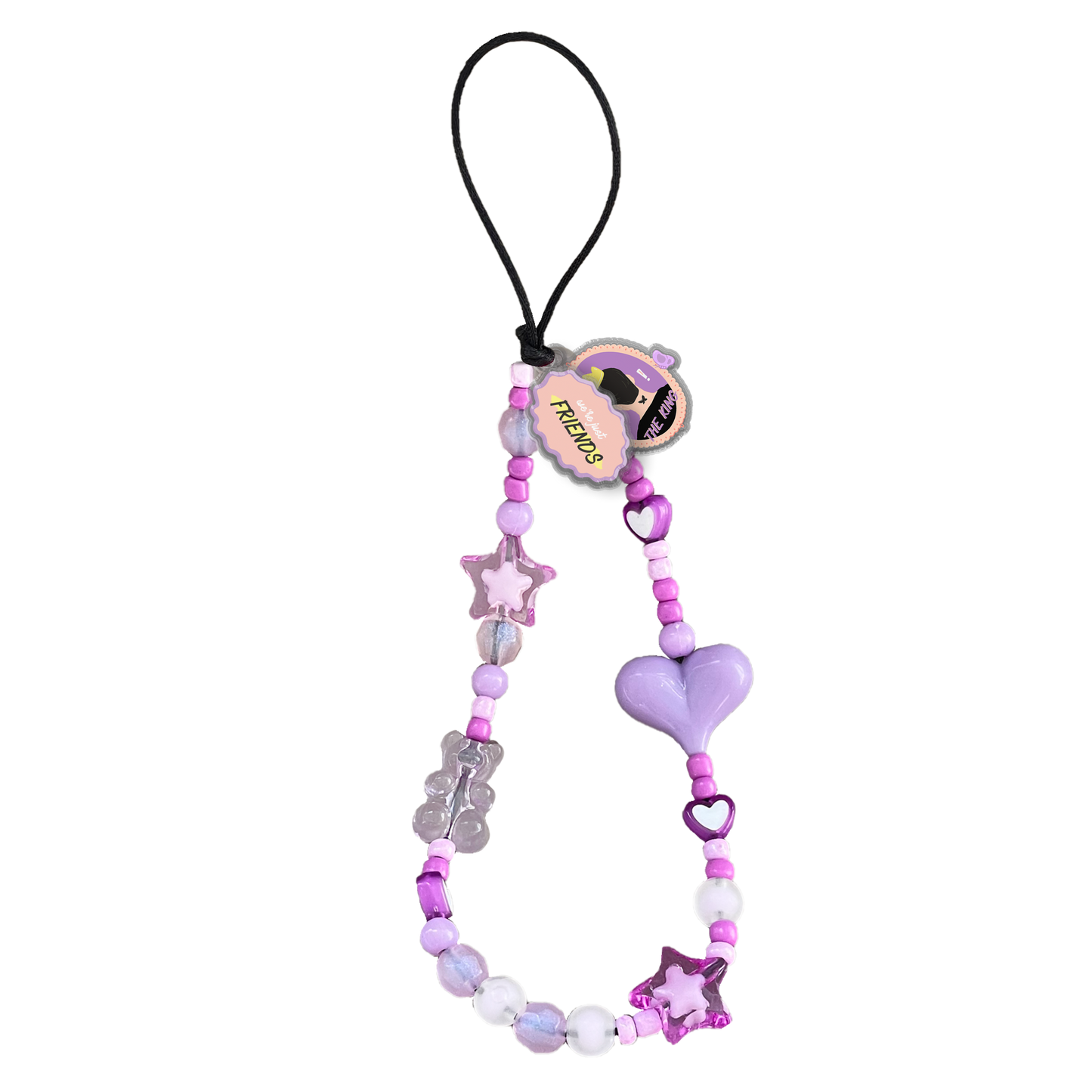 Beaded Strap with Acrylic Charm - Nabi