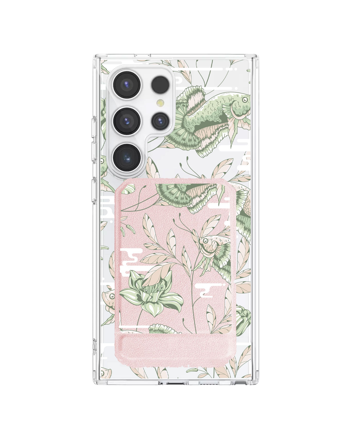 Android Magnetic Multifold Wallet - Fish & Floral 6.0