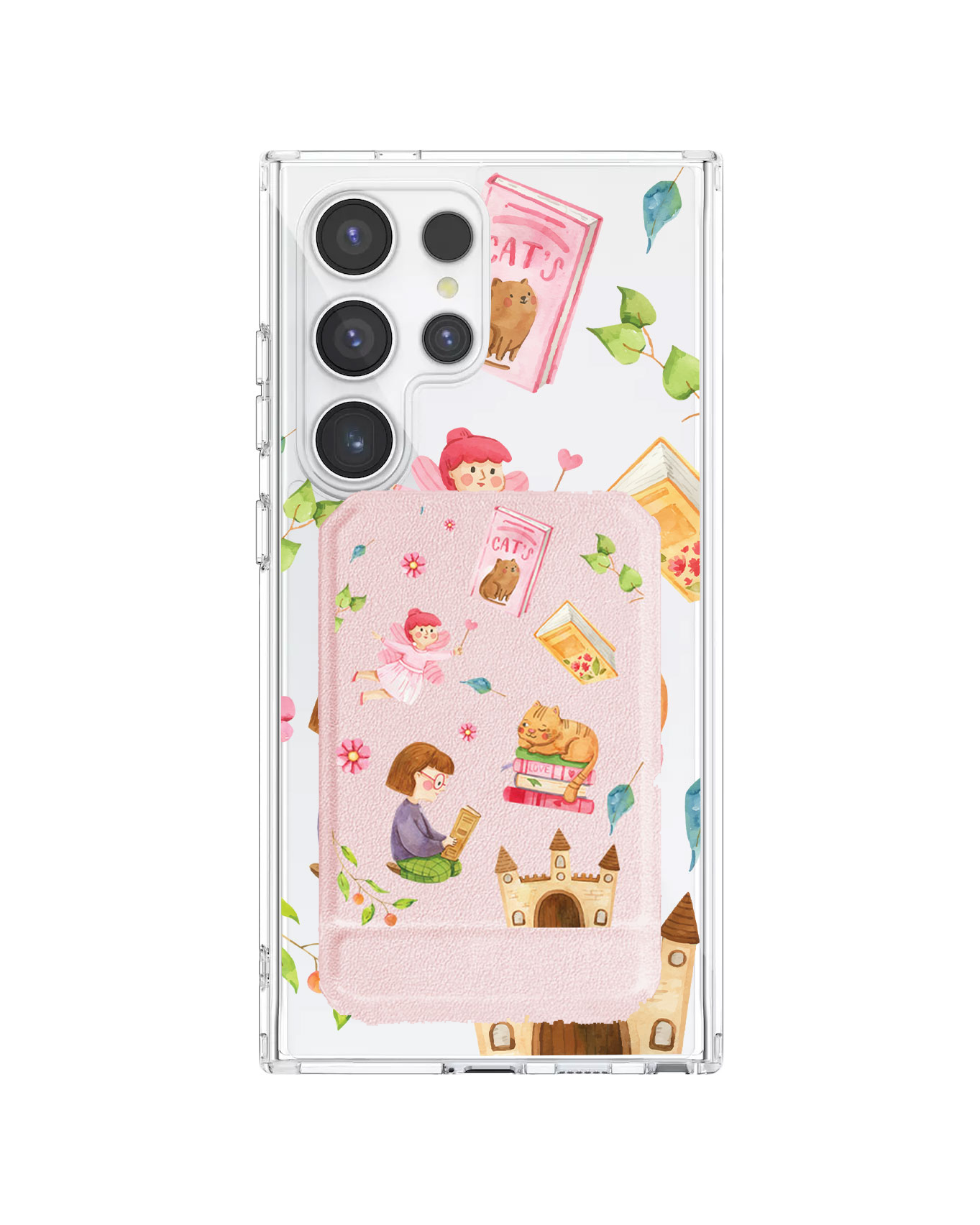 Android Magnetic Multifold Wallet - Fairy Cat