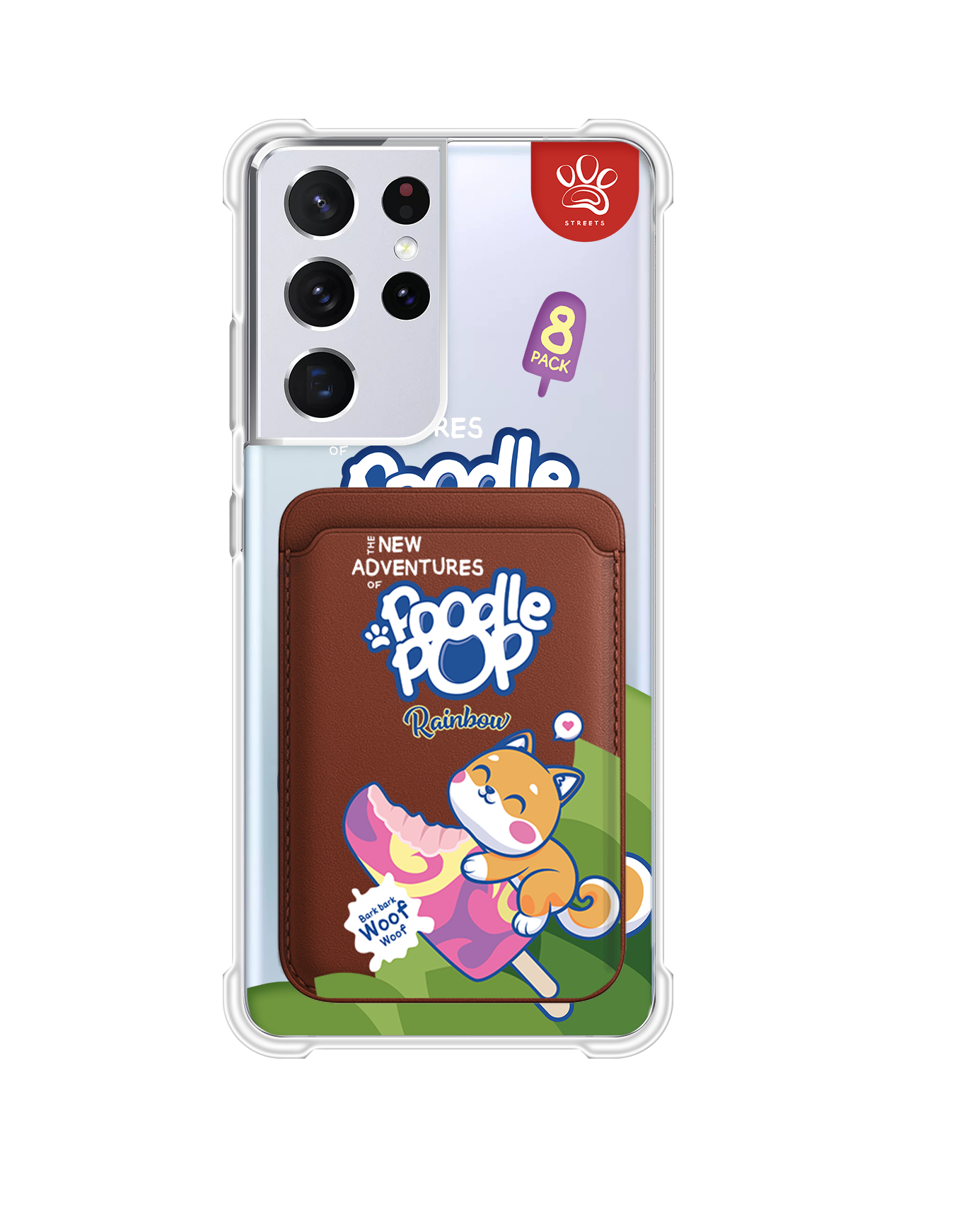 Android Magnetic Wallet Case - Poodle Pop