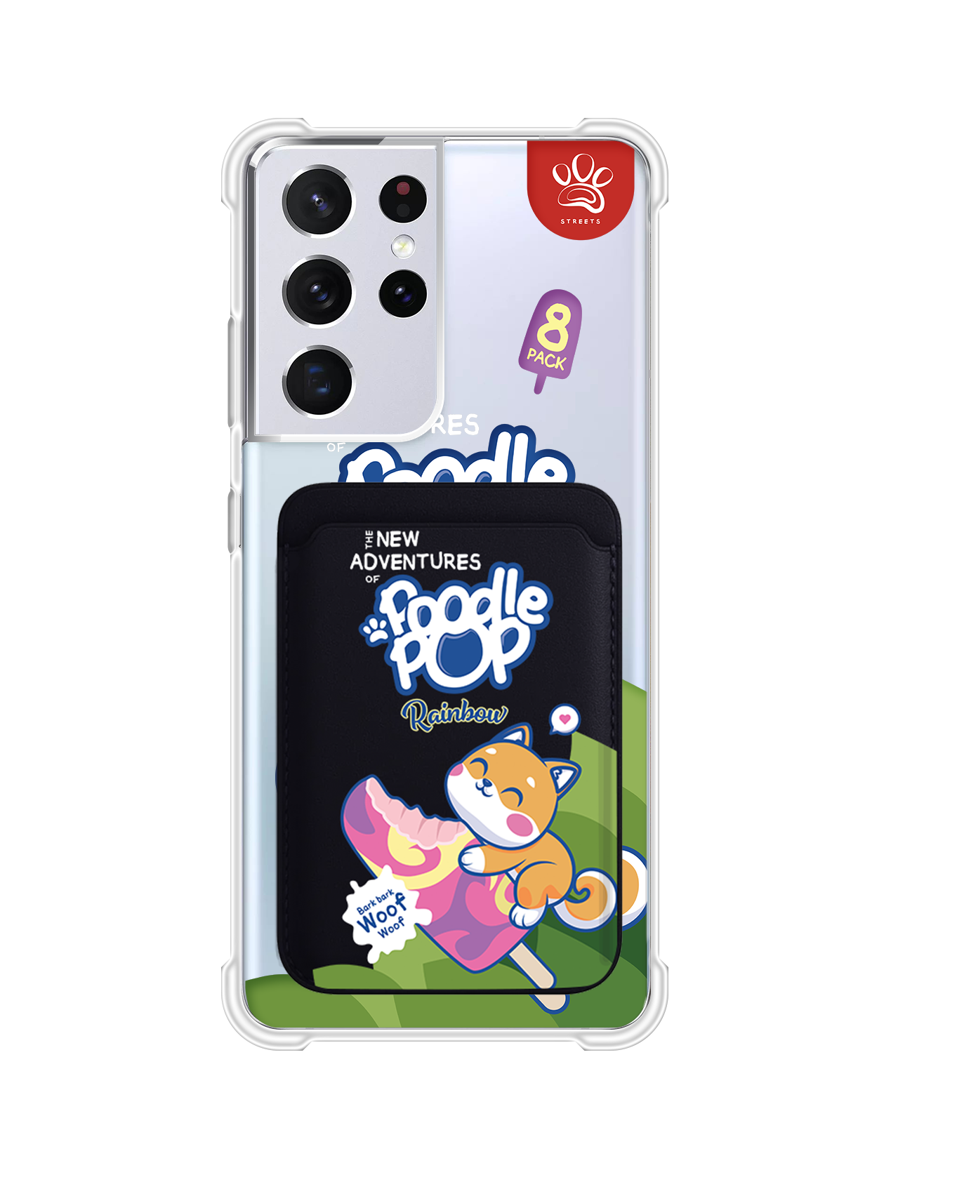 Android Magnetic Wallet Case - Poodle Pop