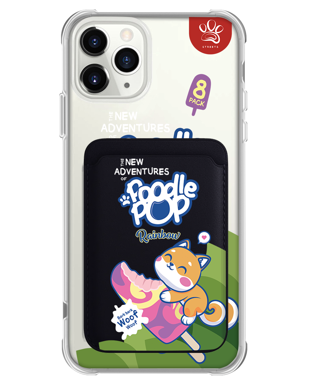 iPhone Magnetic Wallet Case - Poodle Pop