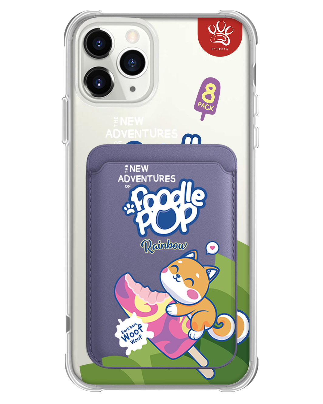 iPhone Magnetic Wallet Case - Poodle Pop