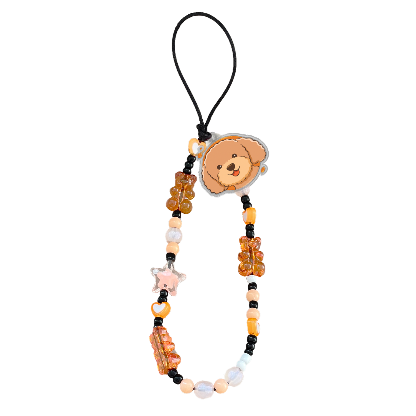 Beaded Strap with Acrylic Charm - Poodle Squad 4.0