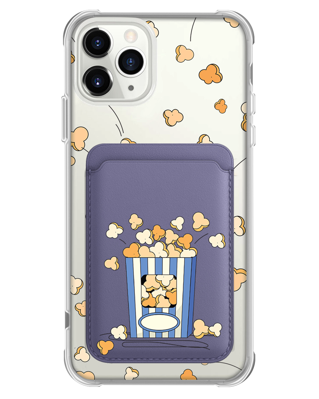 iPhone Magnetic Wallet Case - Pop Corn