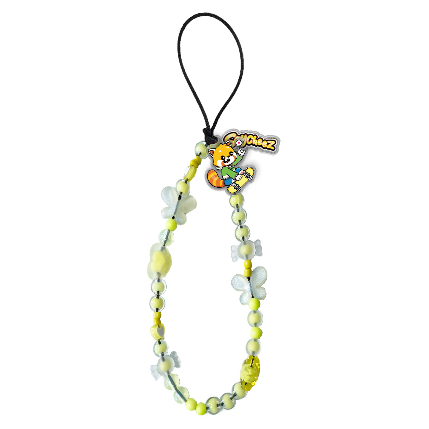 Beaded Strap with Acrylic Charm - Saycheez