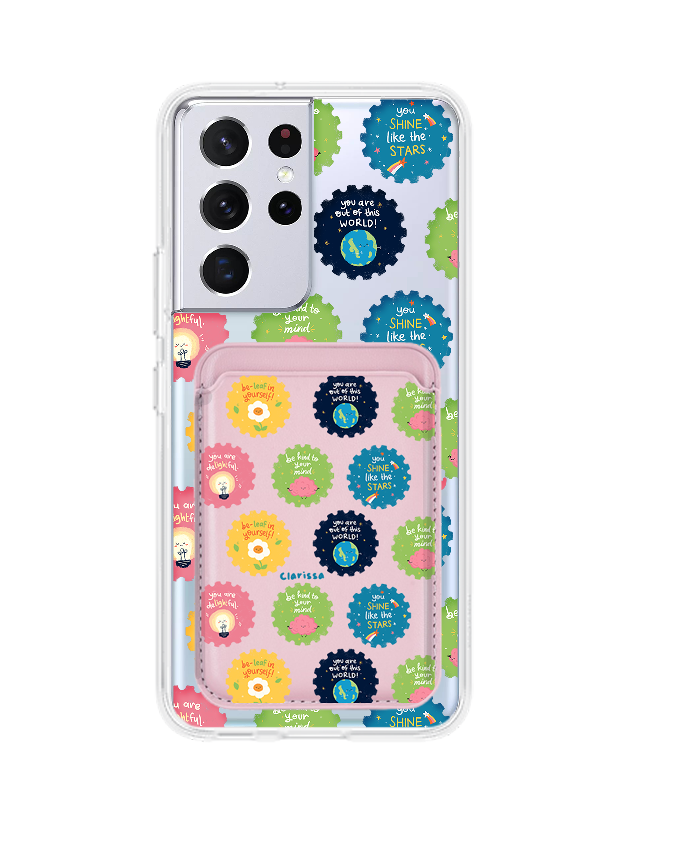 เคสกระเป๋าสตางค์แม่เหล็ก Android - Self Reminder Stamps