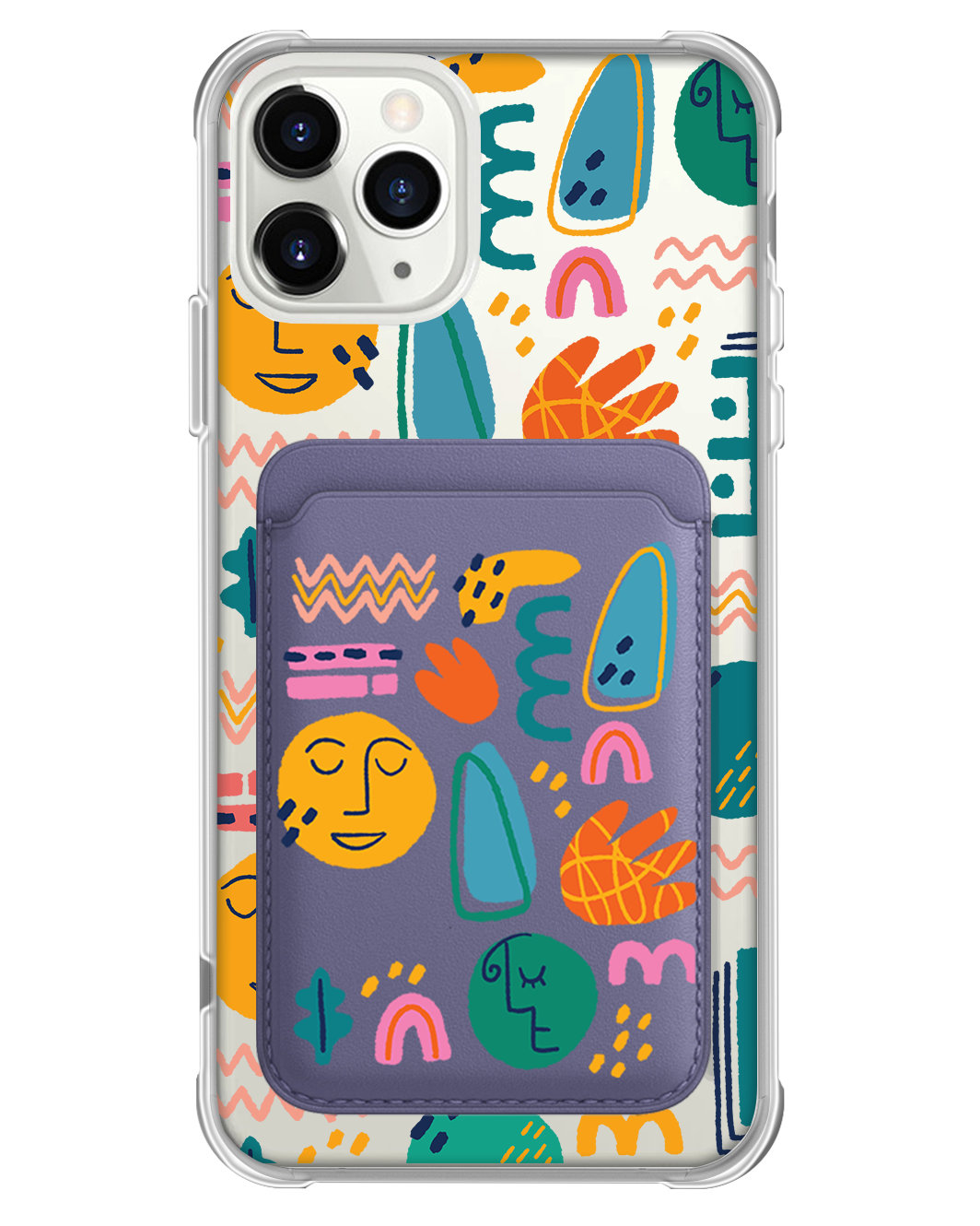 iPhone Magnetic Wallet Case - Silent Art