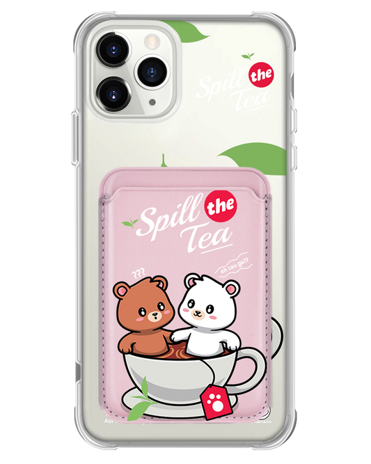 حافظة محفظة مغناطيسية للآيفون - Spill The Tea