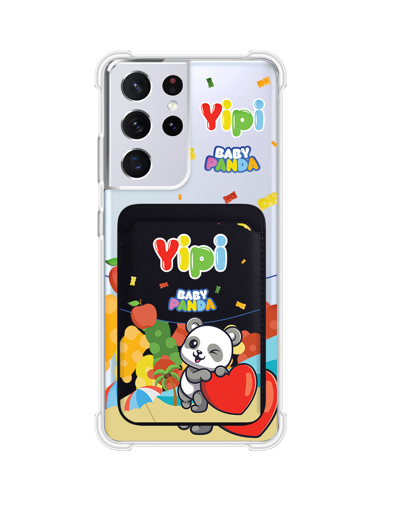 حافظة محفظة مغناطيسية لأجهزة أندرويد - ييبي بيبي باندا