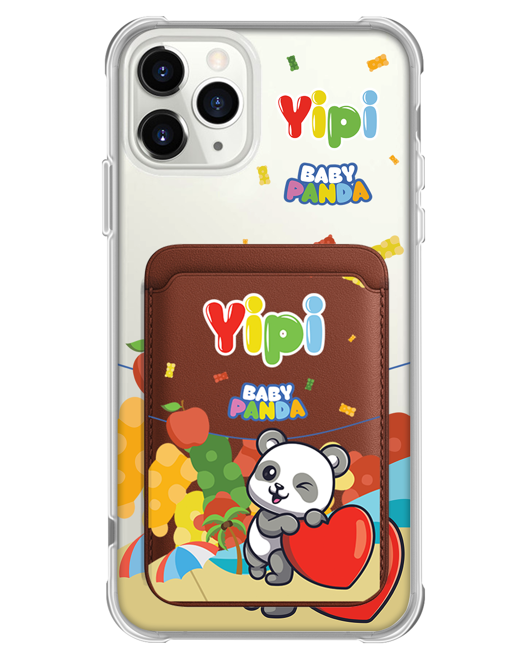 iPhone Magnetic Wallet Case - Yipi Baby Panda