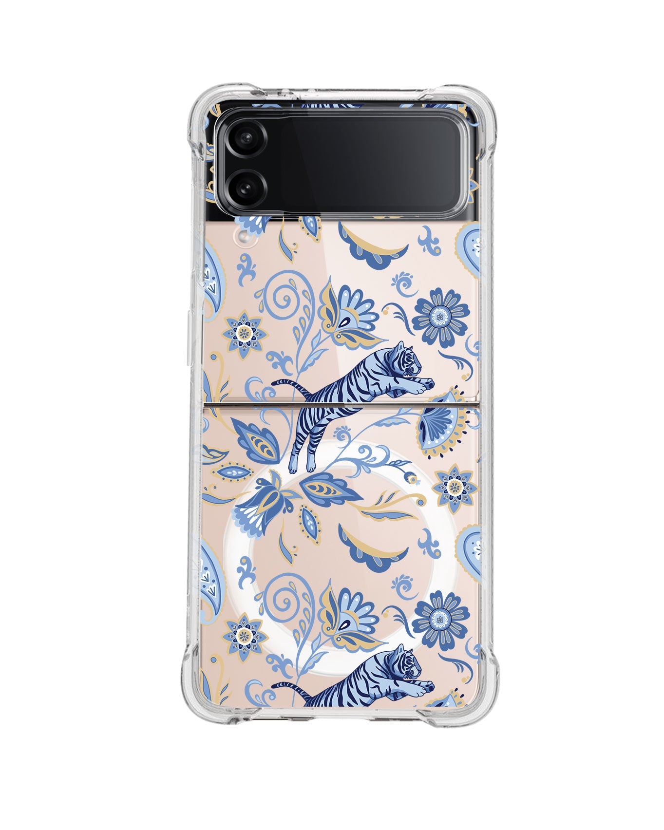 Android Flip / Fold Rearguard Hybrid - Tiger & Floral