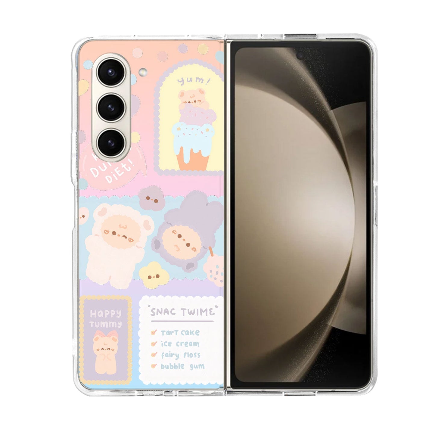 واقي خلفي قابل للطي/التقليب يعمل بنظام Android Holo - Sweets Heaven
