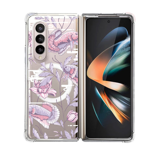Android Flip / Fold Rearguard Hybrid - Fish & Floral 1.0