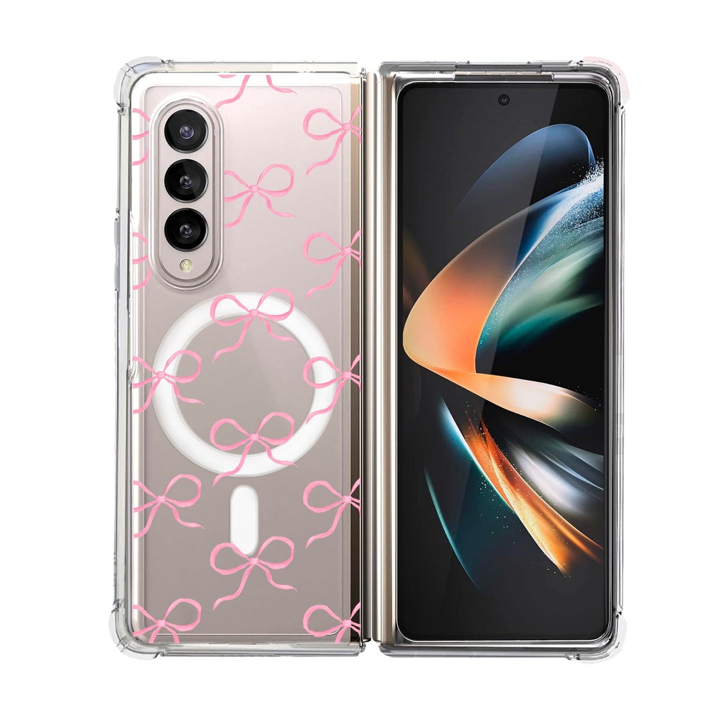 Android Flip / Fold Rearguard Hybrid - Coquette Pink Bow