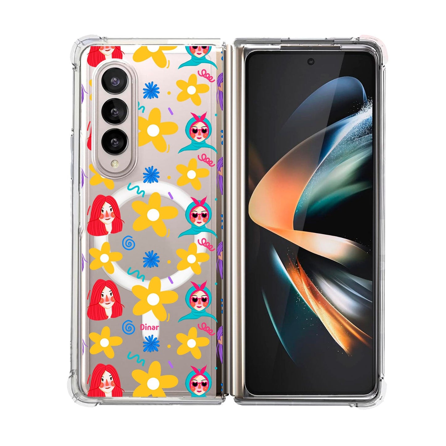 Android Flip / Fold Rearguard Hybrid - Daisy Faces