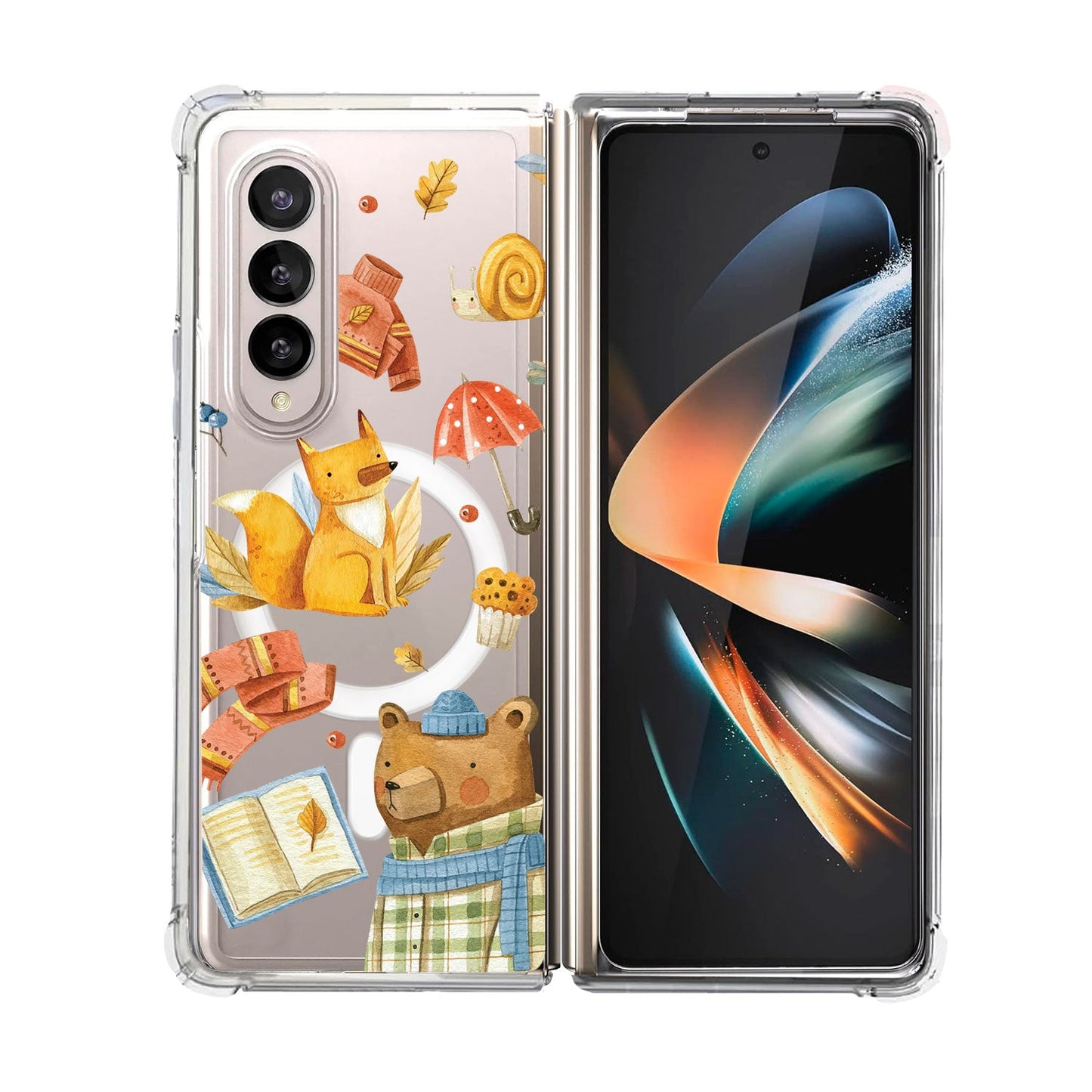 Android Flip / Fold Rearguard Hybrid - Bear and Fox