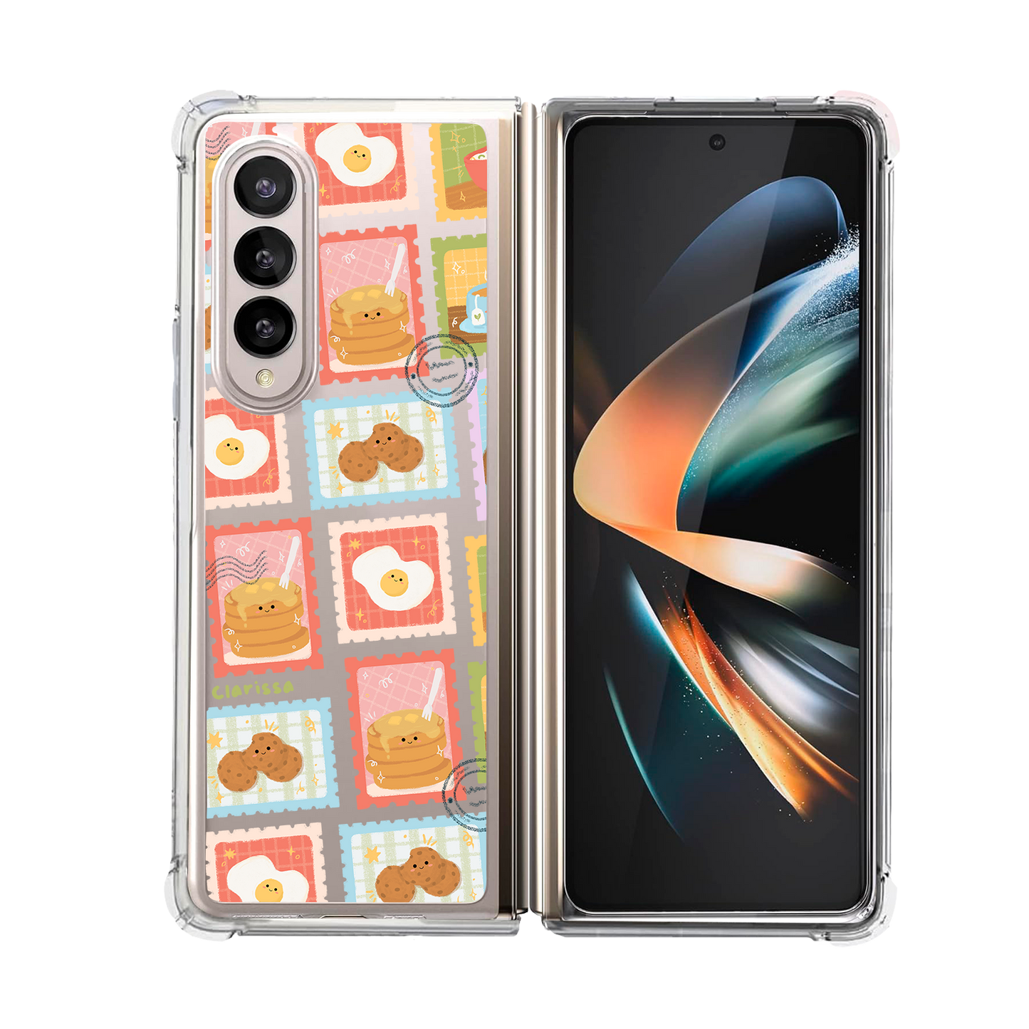 Android Flip / Fold Rearguard Hybrid - Breakfast Stamps