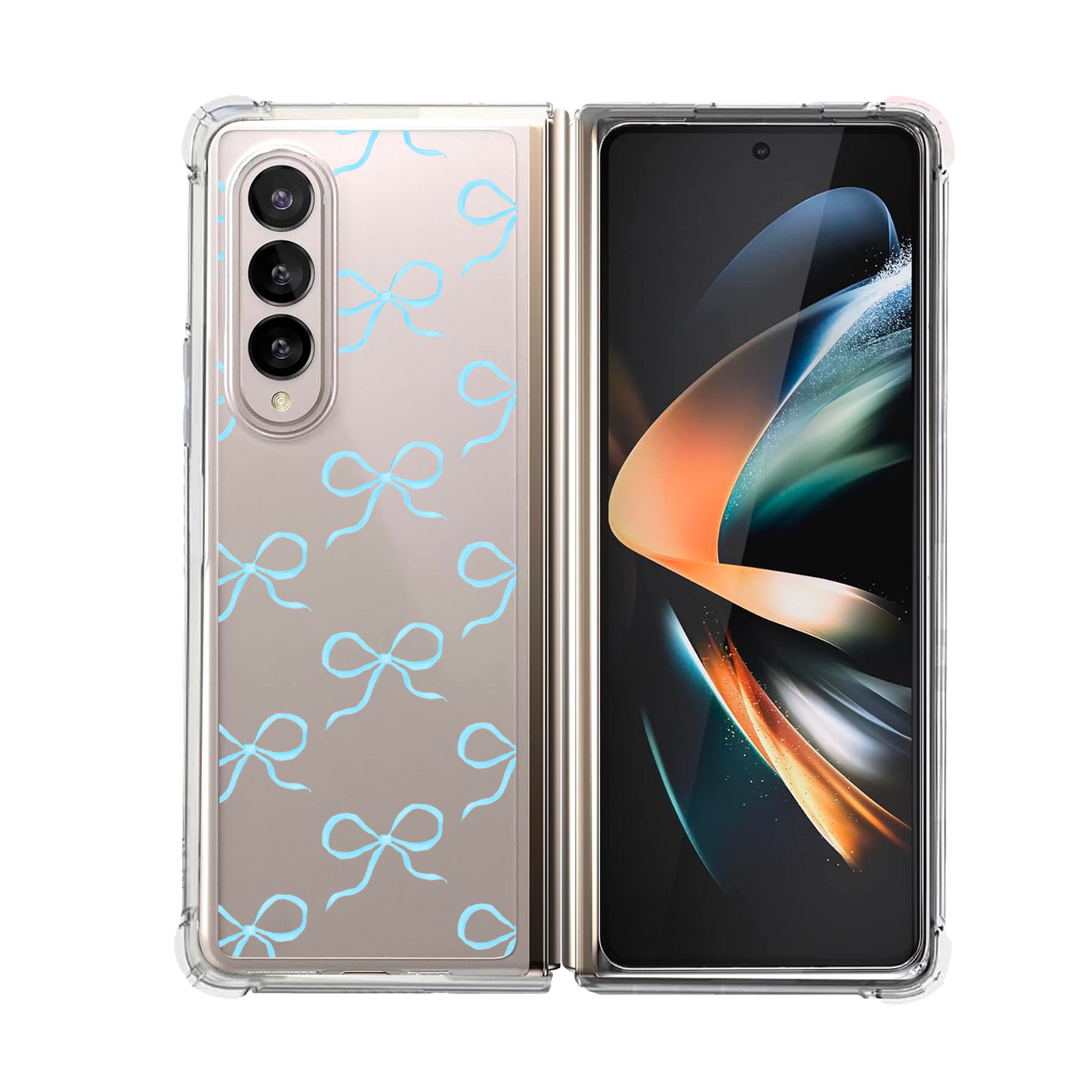 Android Flip / Fold Rearguard Hybrid - Coquette Blue Bow