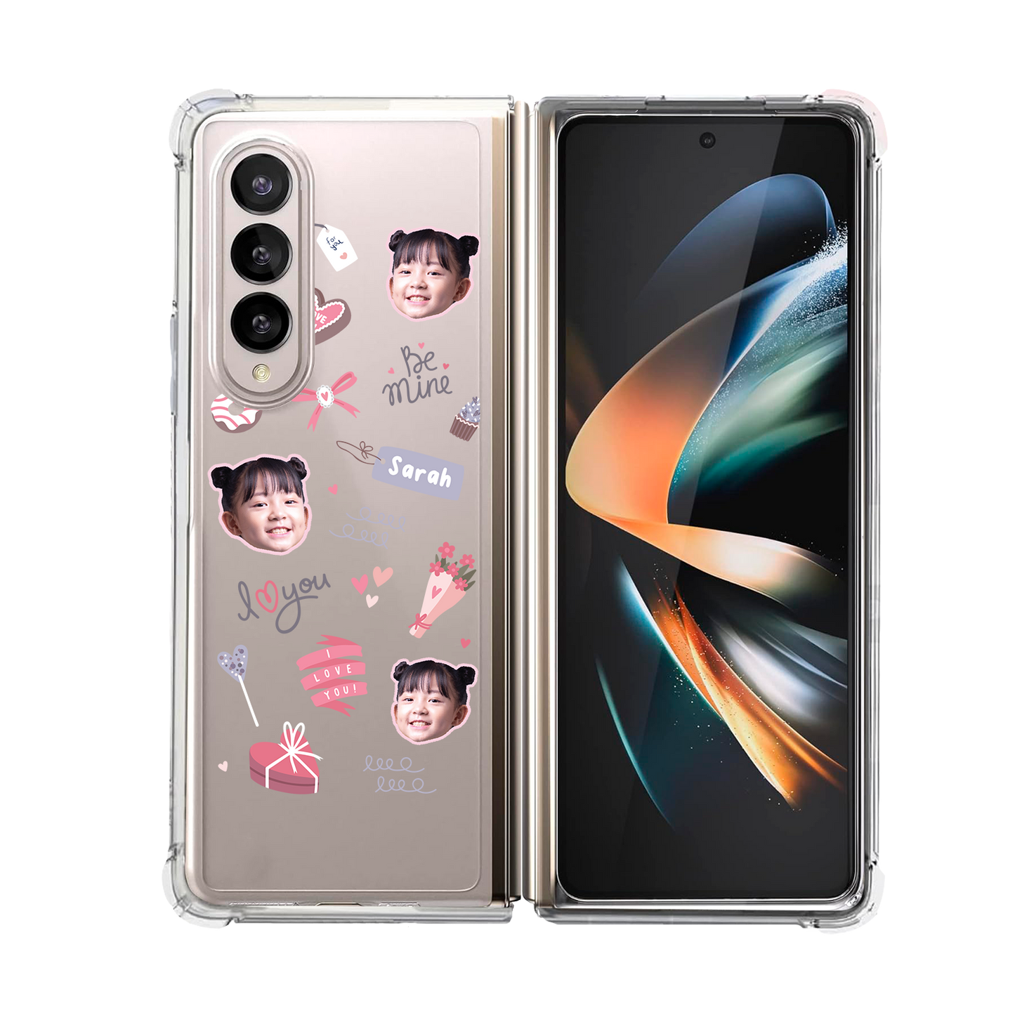 Android Flip / Fold Rearguard Hybrid - Face Grid Lovely
