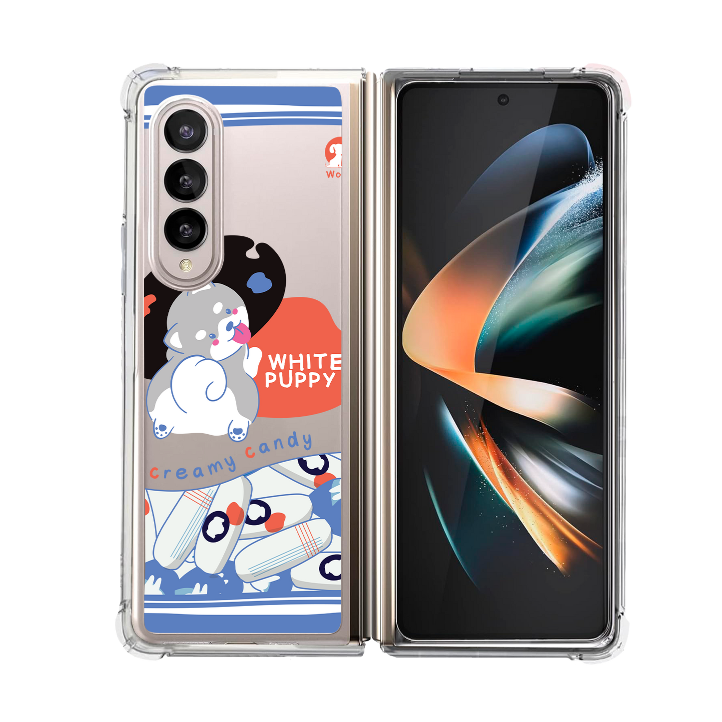 Android Flip / Fold Rearguard Hybrid - White Puppy