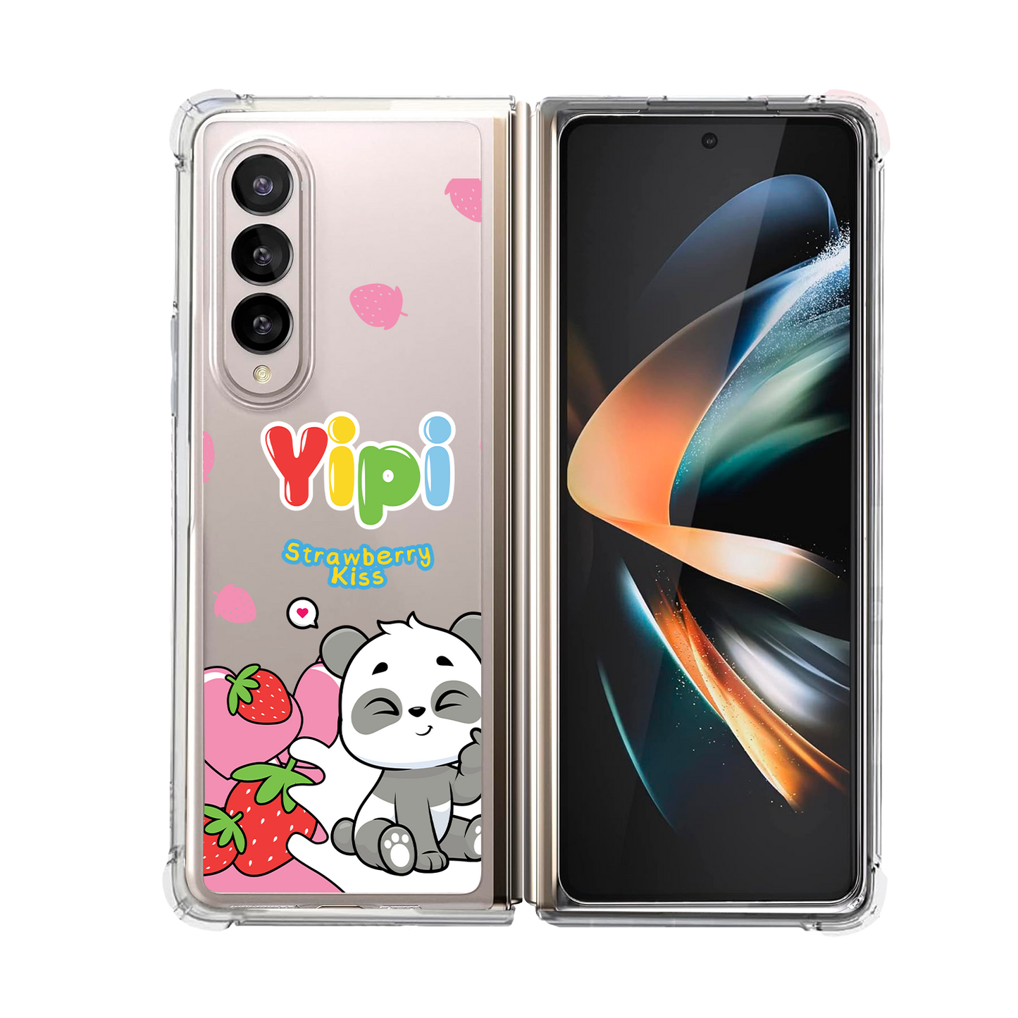 Android Flip / Fold Rearguard Hybrid - Yipi Strawberry Kiss