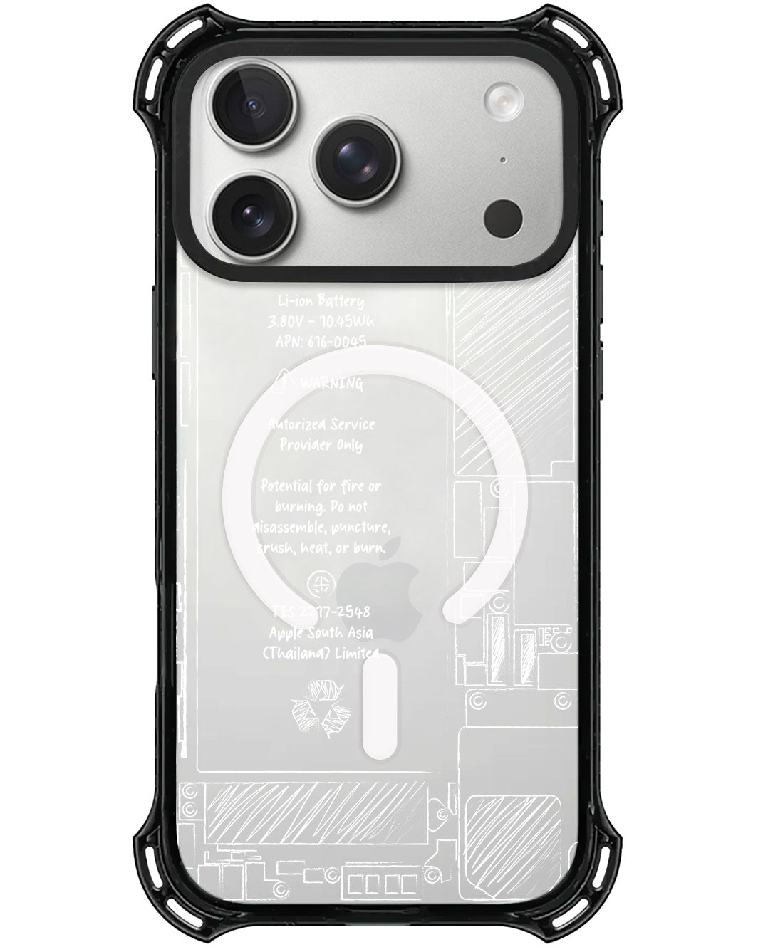 iPhone Rearguard UltimateX - Battery White