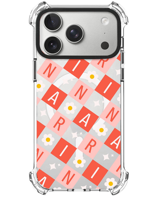 iPhone Ultimate Model-X - CUSTOM MONOGRAM 3.0 Flower Grid 2.0