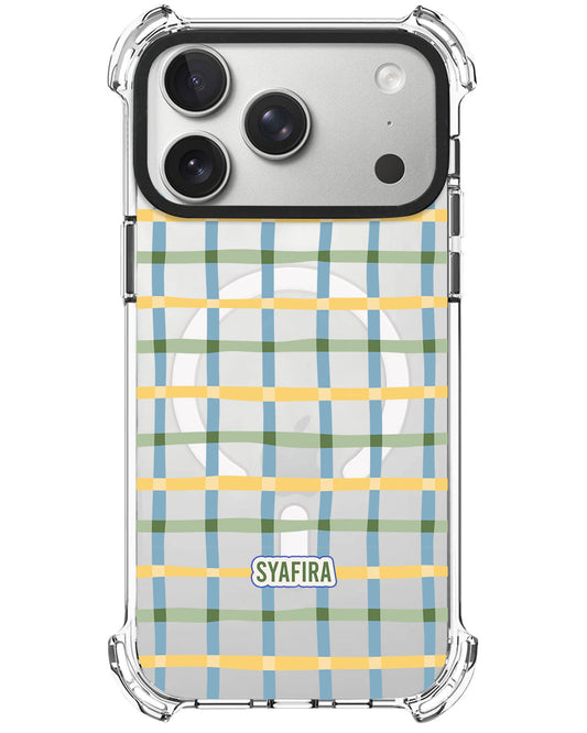 iPhone Ultimate Model-X - Beige Grid