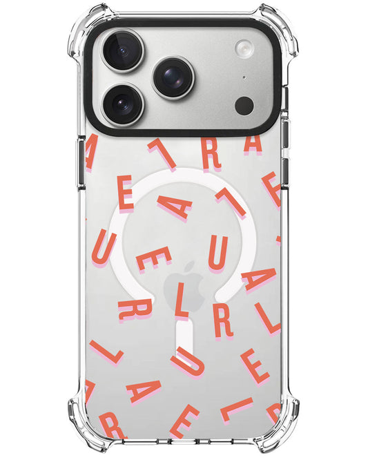iPhone Ultimate Model-X - CUSTOM MONOGRAM 1.0 Coral