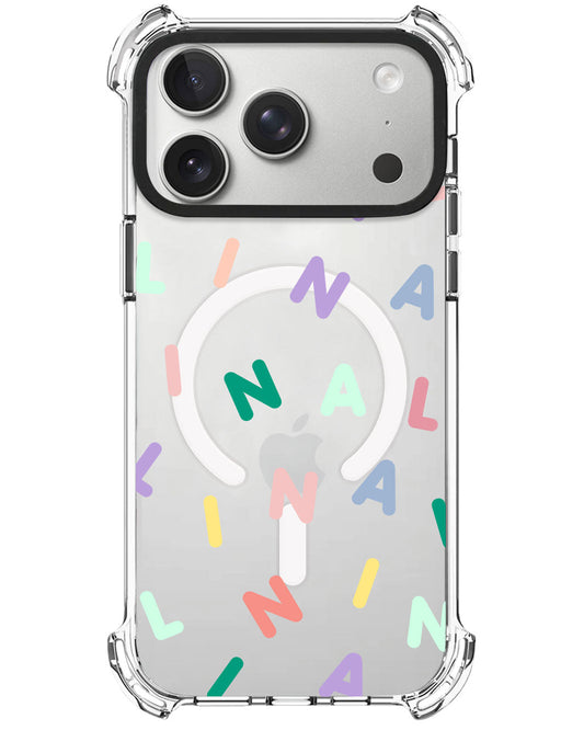 iPhone Ultimate Model-X - CUSTOM MONOGRAM 2.0 Rainbow