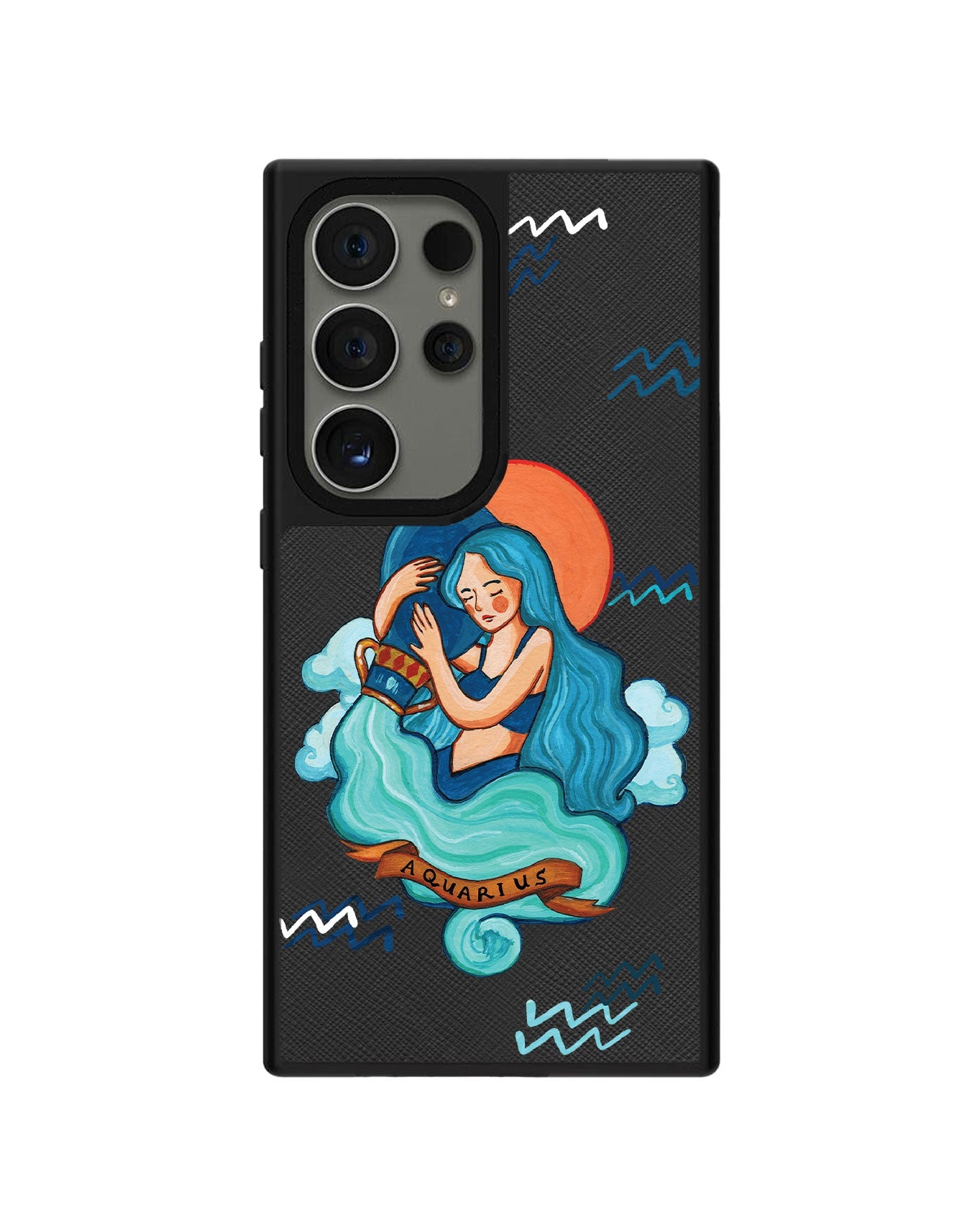 Android Leather Grip - Aquarius