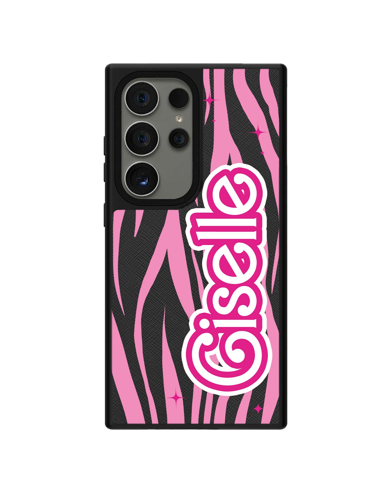 Android Leather Grip - Barbie Zebra Pattern