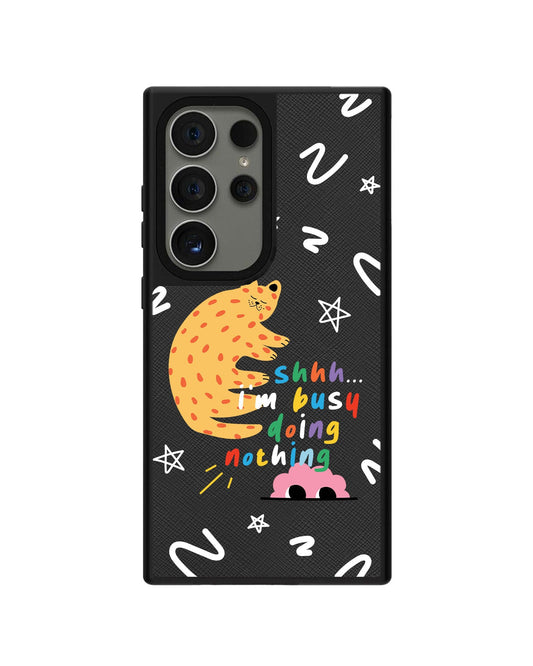 Android Leather Grip - Busy Doing Nothing