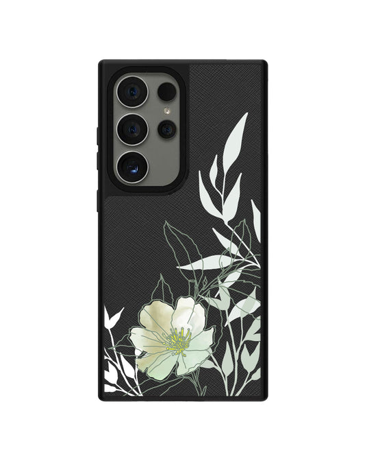 Android Leather Grip - Greenmint Lily