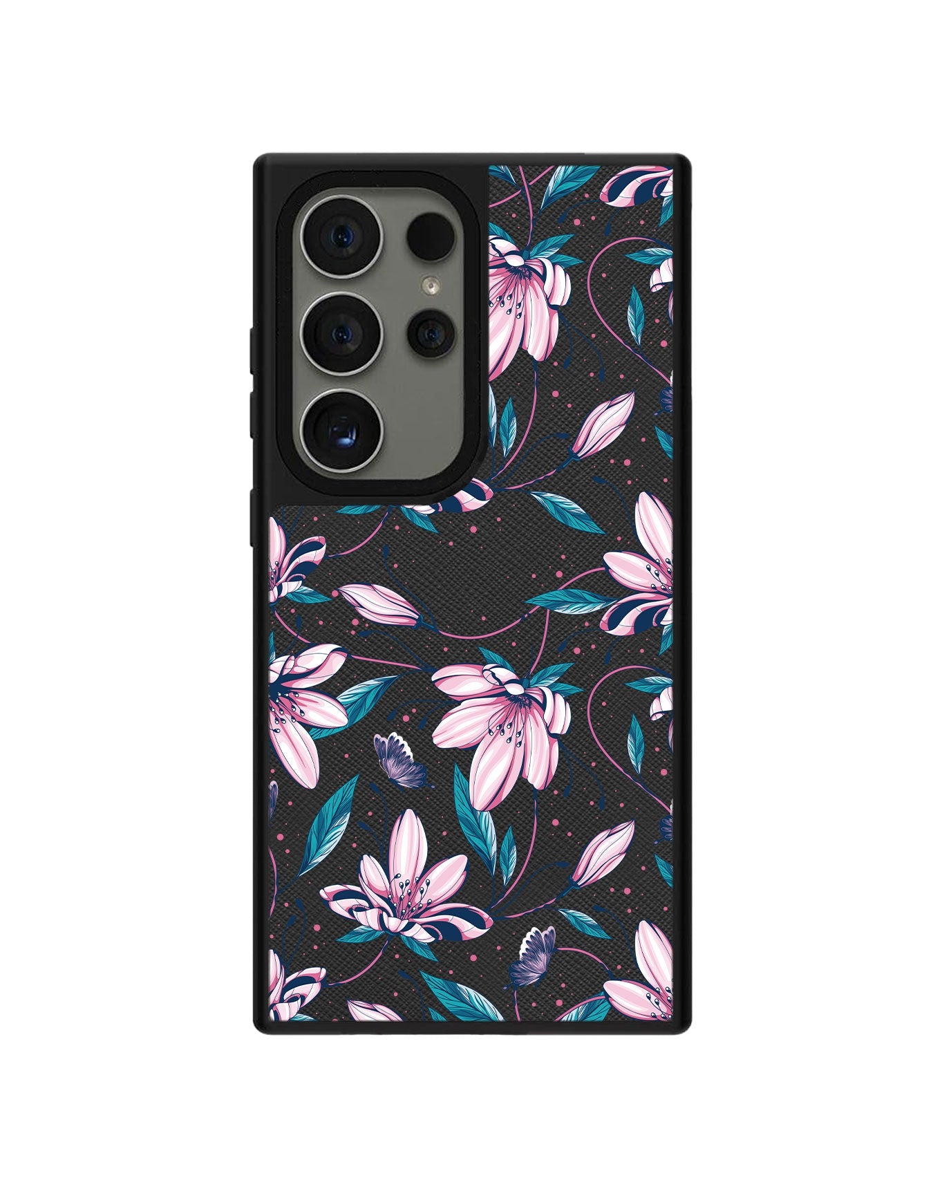 Android Leather Grip - Pink Tulip