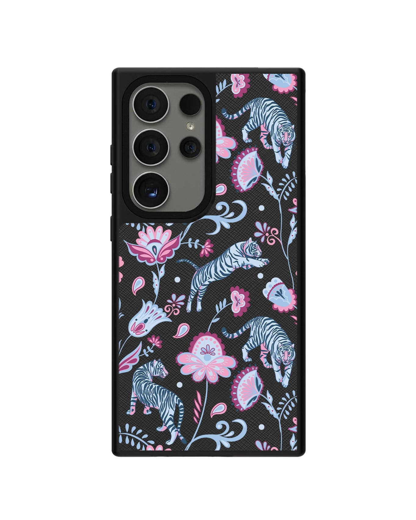 Android Leather Grip - Tiger & Floral 3.0