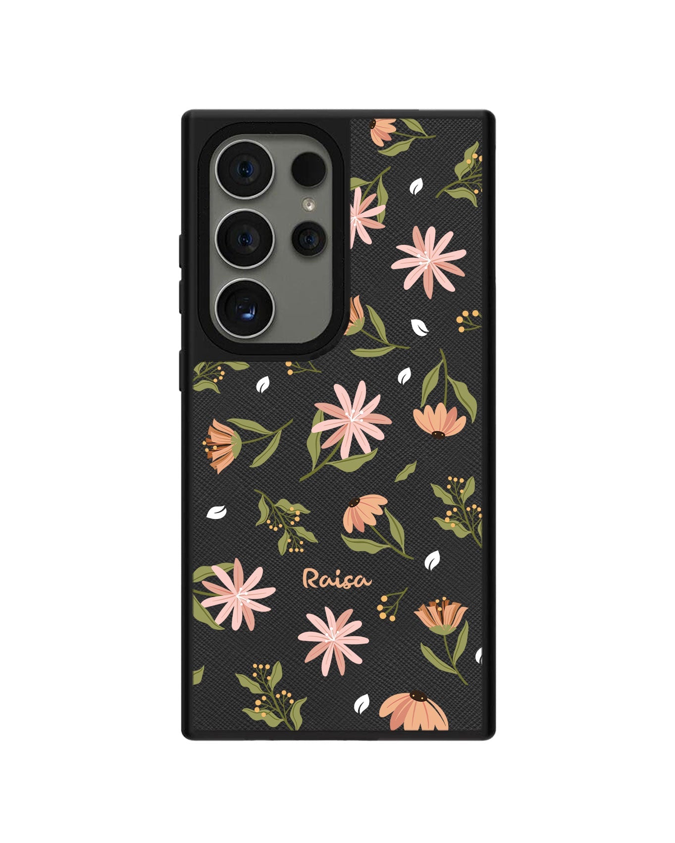 Android Leather Grip - Cosmos Flower