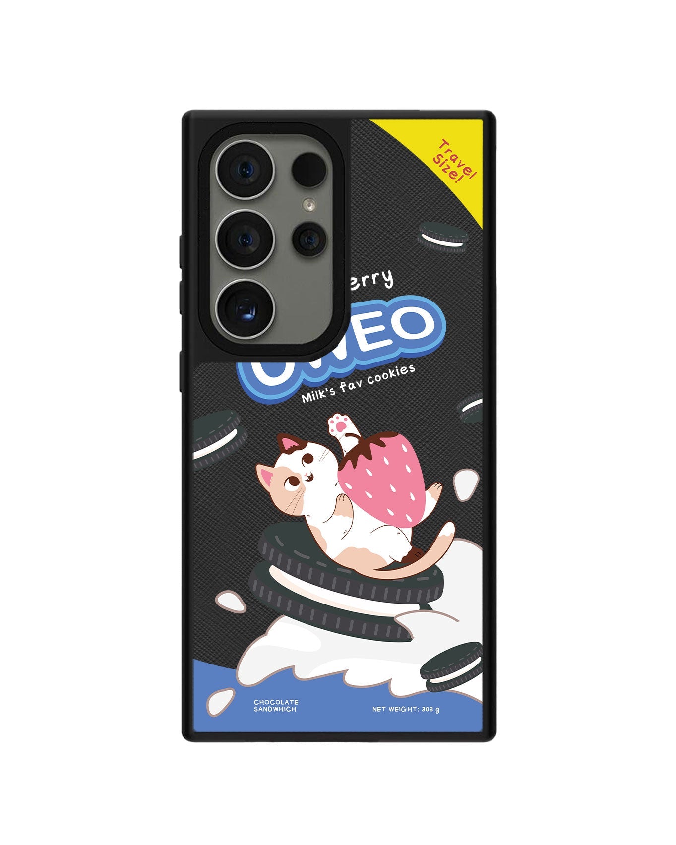 Android Leather Grip - Oweo Cat
