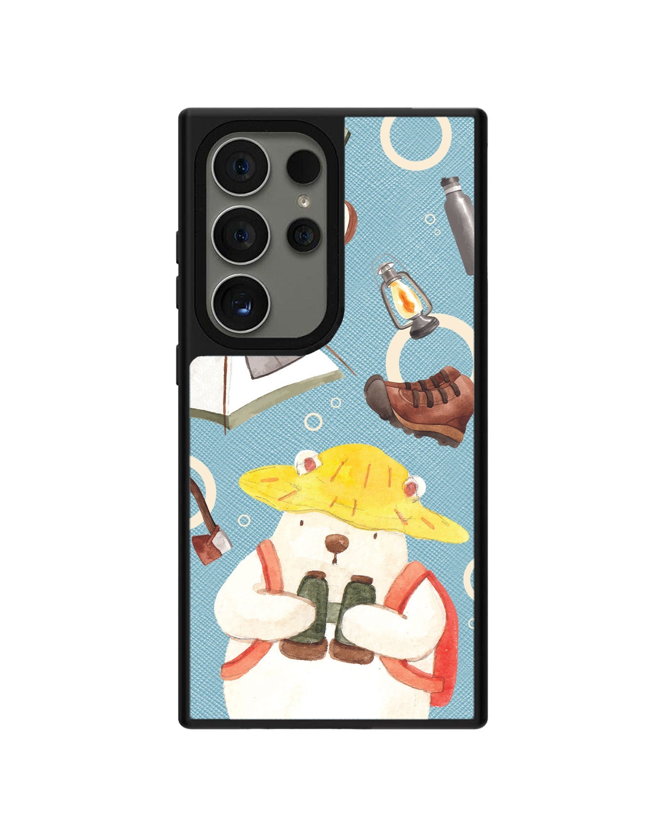 Android Leather Grip - Adventure of Bear