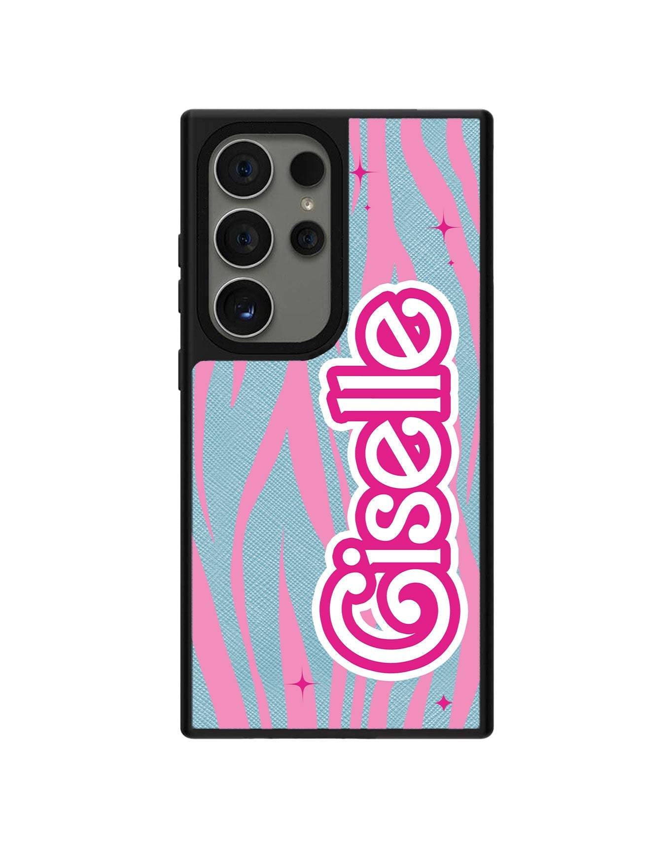 Android Leather Grip - Barbie Zebra Pattern