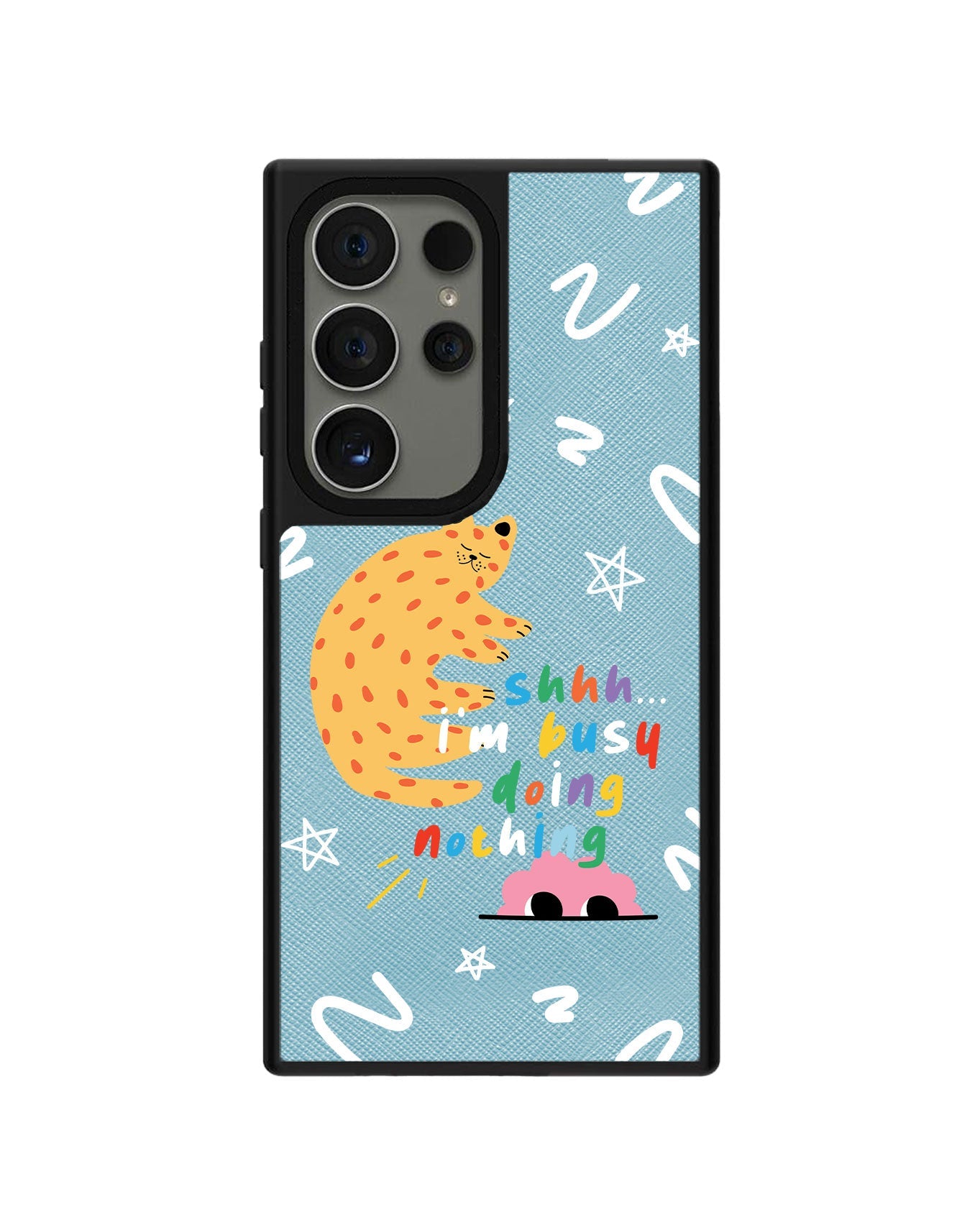 Android Leather Grip - Busy Doing Nothing