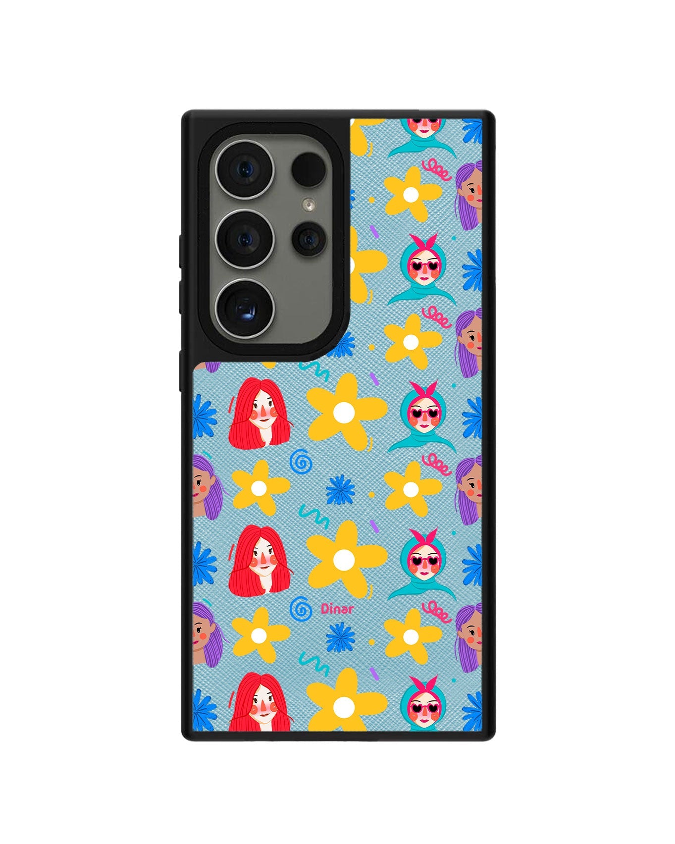 Android Leather Grip - Daisy Faces